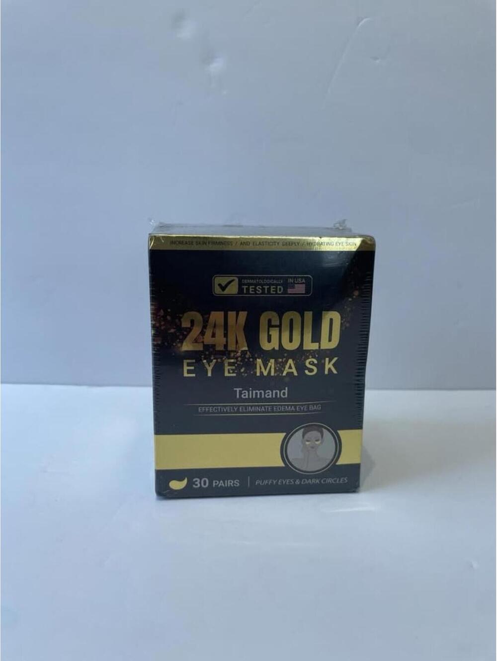 Taimand under Eye Patches (30 Pairs), 24K Gold under Eye Mask for Puffy Eyes
